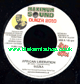 7" African Liberation/Dunza 2010 - SIZZLA/THE AGGROVATORS