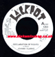 7" Declaration Of Rights/Version - JOHNNY CLARKE