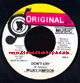7" Don't Cry/Dub - MICKY SIMPSON