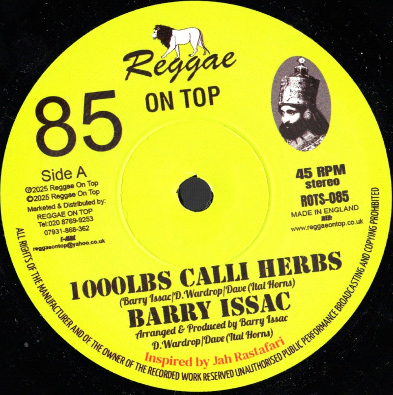 7" 1000lbs Calli Herbs/Calli Herb Dub- BARRY ISSAC