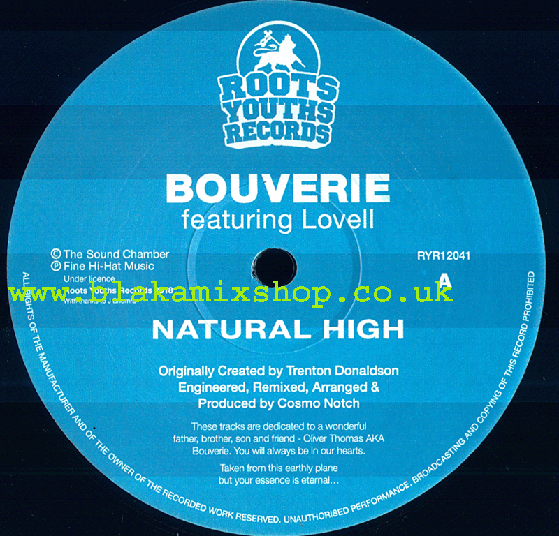 12" Natural High [4 Mixes]- BOUVERIE feat LOVELL