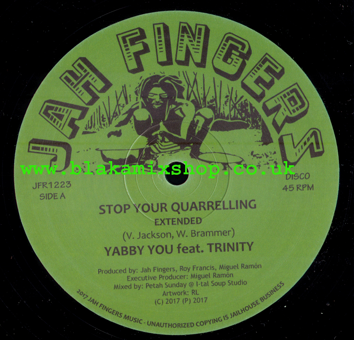 12" Stop Your Quarrelling/Dub Mix 1 & 2- YABBY YOU feat TRINITY