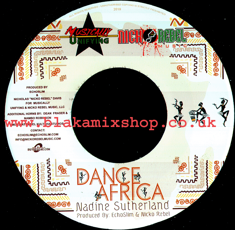 7" Dance Africa/High Grade Skanking- NADINE SUTHERLAND/ECHO SLIM