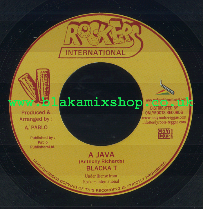 7" A Java/Version- BLACKA T