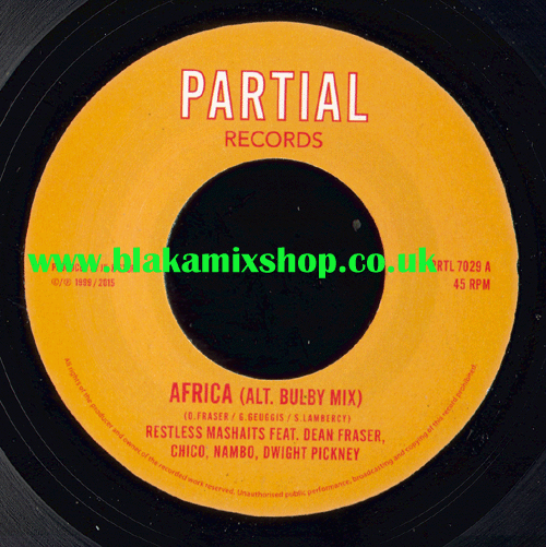 7" Africa [Alt Bulby Mix]/African Dubwise [Bravo Mix] RESTLESS