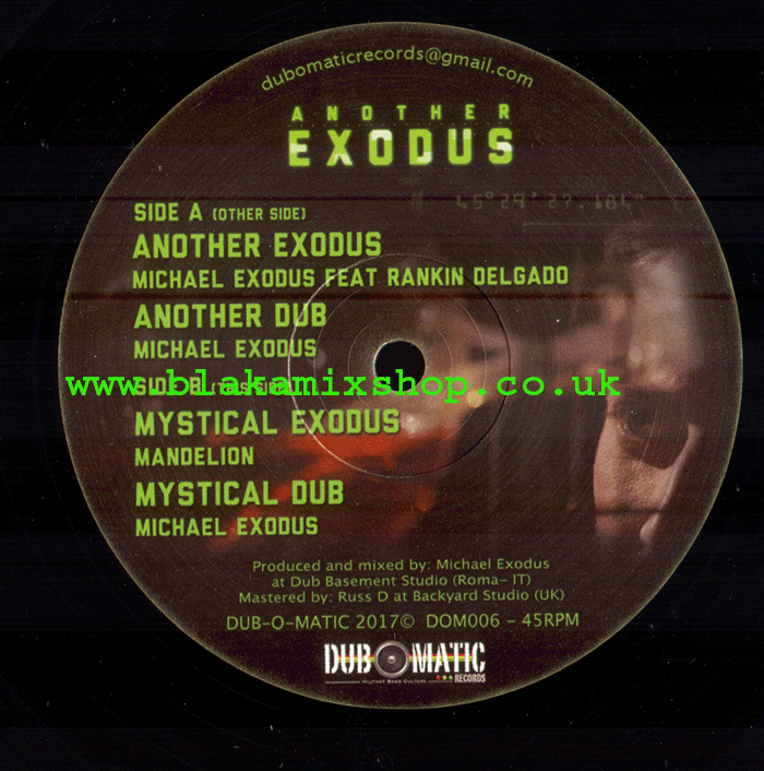 12" Another Exodus/Mystical Exodus MICHAEL EXODUS ft. RANKIN D