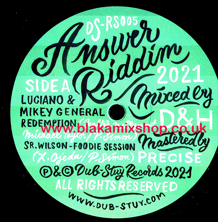 12" Answer Riddim EP LUCIANO & MIKEY GENERAL/SR. WILSON/JONNY