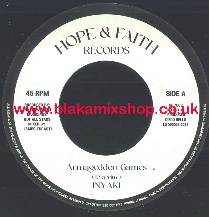 7" Armageddon Games/Dub INYAKI