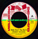 7" Baby Don't You Do It/Version - DELROY WILSON