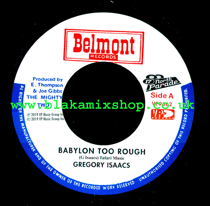 7" Babylon Too Rough/I Stand Accused- GREGORY ISAACS