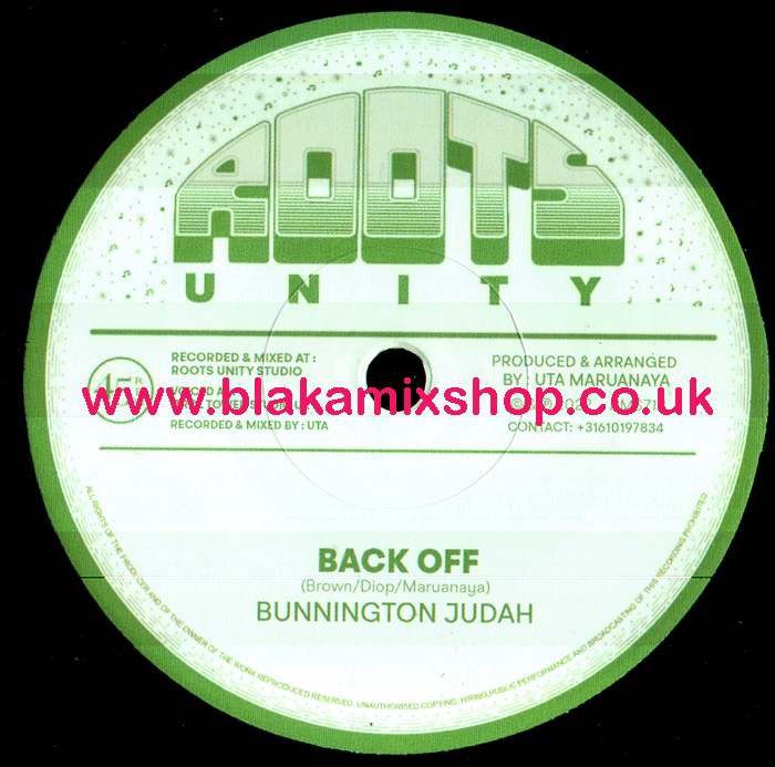 7" Back Off/Version BUNNINGTON JUDAH