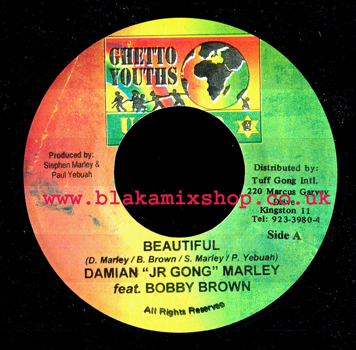 7" Beautiful/Instrumental DAMIAN 'JR GONG' MARLEY ft. BOBBY BR