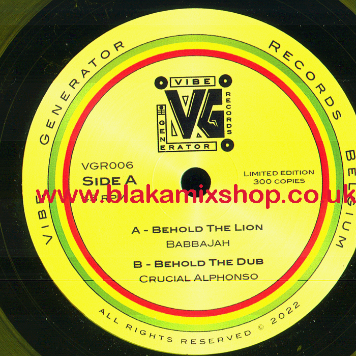 7" Behold The Lion/Dub BABBAJAH/CRUCIAL ALPHONSO