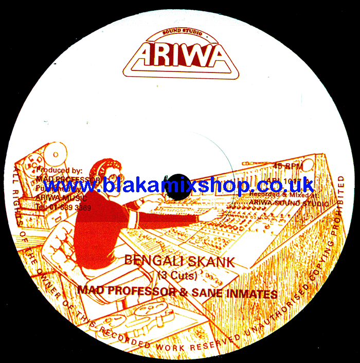 12" Bengali Skank/Time A Go Dread MAD PROFESSOR & SANE INMATES