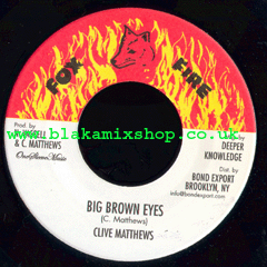 7" Big Brown Eyes/Version - CLIVE MATHEWS