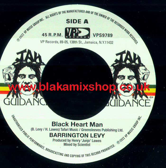 7" Black Heart Man/Round Eight BARRINGTON LEVY/ROOT RADICS