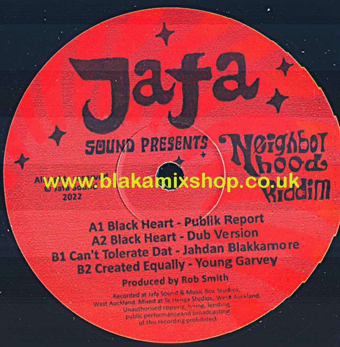 12" Jaffa Sound Presents Neighbor Hoods Riddim PUBLIK REPORT/J