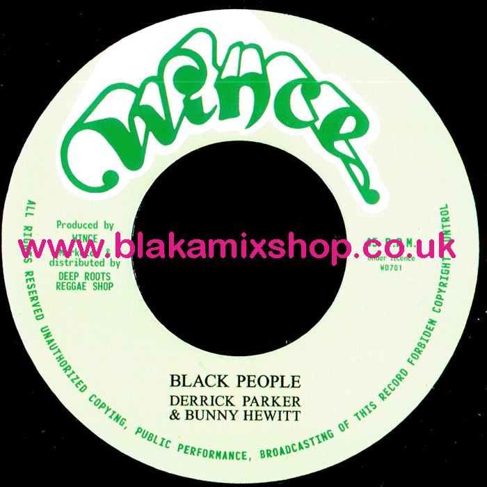 7" Black People/Version DERRICK PARKER & BUNNY HEWITT