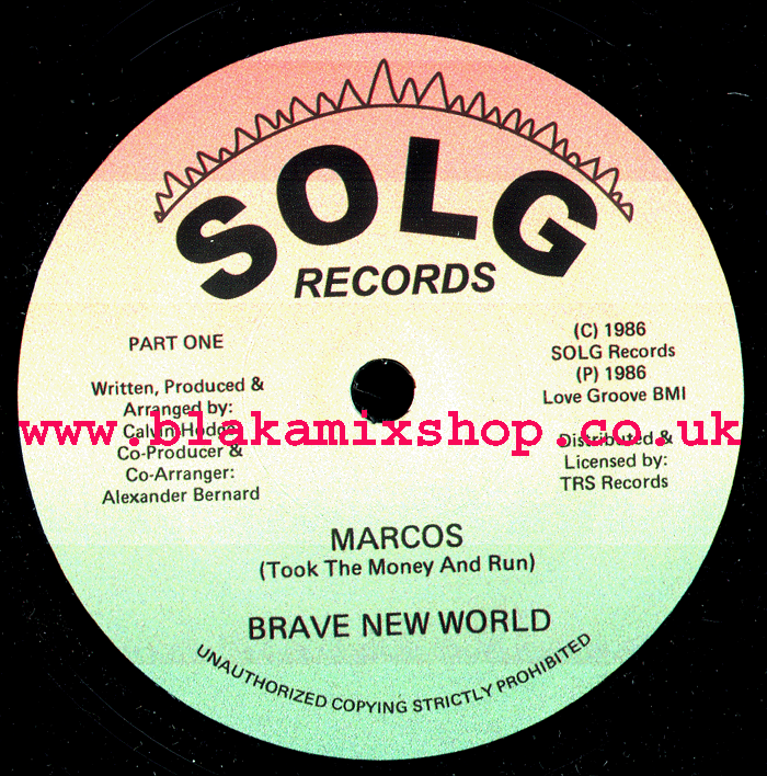 7" Marcos/Dub Marcos BRAVE NEW WORLD