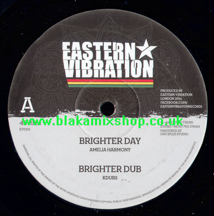 12" Brighter Day/Rebel Horns AMELIA HARMONY/I JAH SOLOMAN/EAST