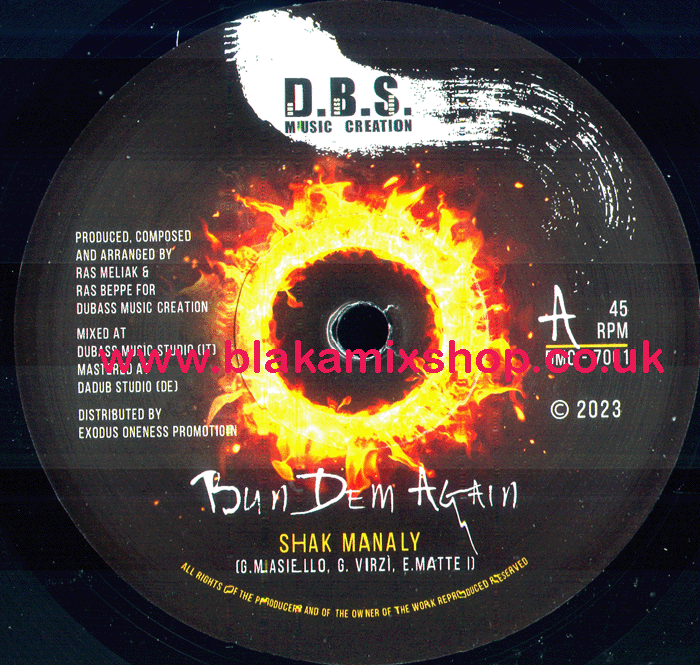 7"  Bun Dem Again/Dubass SHAK MANALY