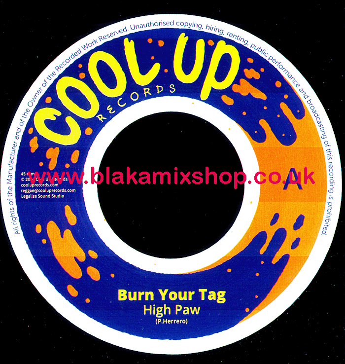 7" Burn Your Tag/Version HIGH PAW