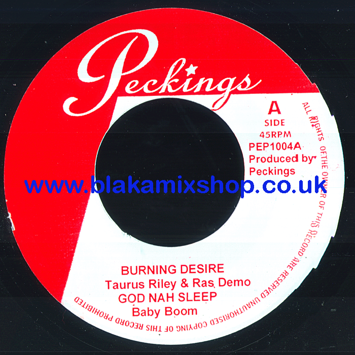 7" Burning Desire EP TARUS RILEY & RAS DEMO/BABY BOOM/ZIBBI RE
