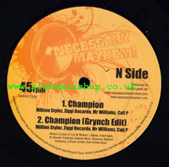 12" Champion/Champion Dub MILLION STYLEZ/ZIGGI RECARDO/MR WILL
