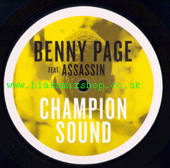 12" Champion Sound EP BENNY PAGE FT. ASSASSIN