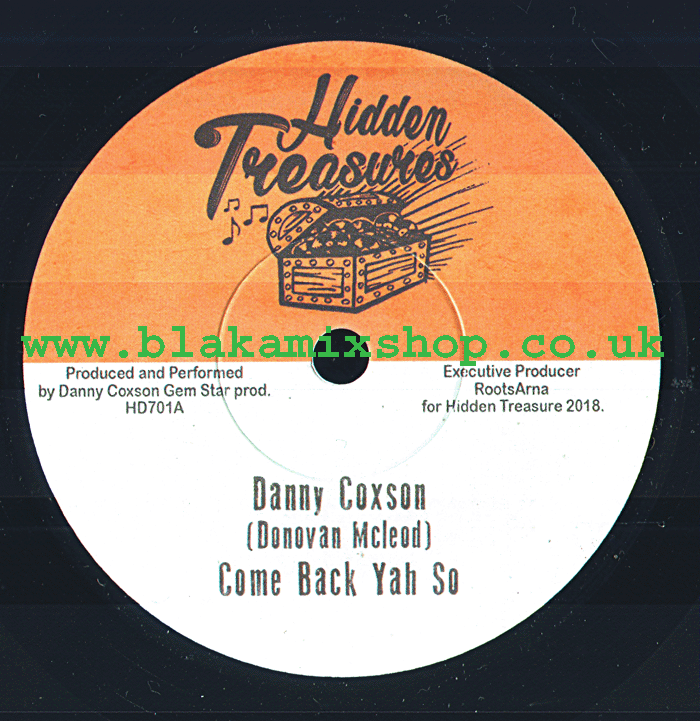 7" Come Back Yah So/Dub DANNY COXSON