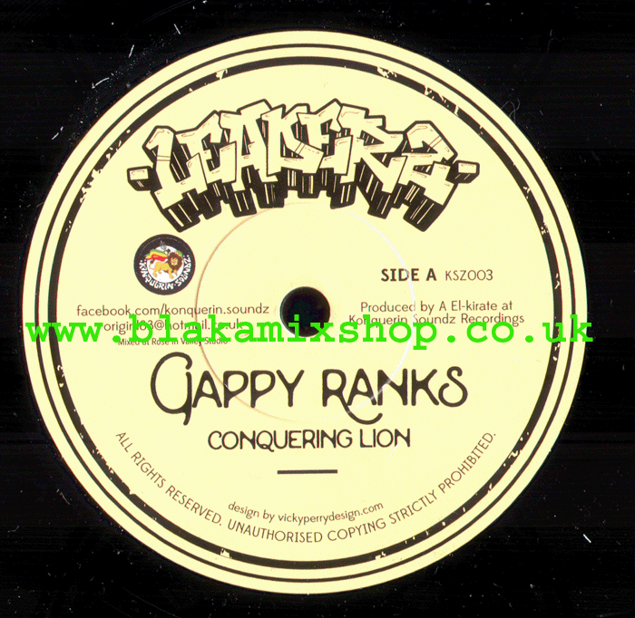 7" Conquering Lion/Stand For Life GAPPY RANKS/TENNA STAR