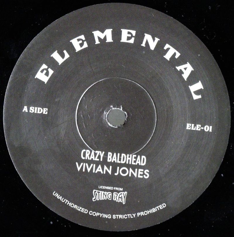 7" Crazy Baldhead/Crazy Dub- VIVIAN JONES/STINGRAY ALL STARS