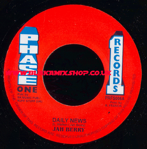 7" Daily News/Version JAH BERRY