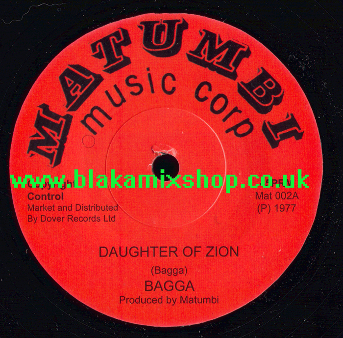 7" Daughter Of Zion/Version BAGGA