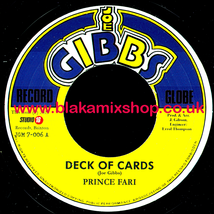 7" Deck Of Cards/Version PRINCE FARI/MIGHTY TWO