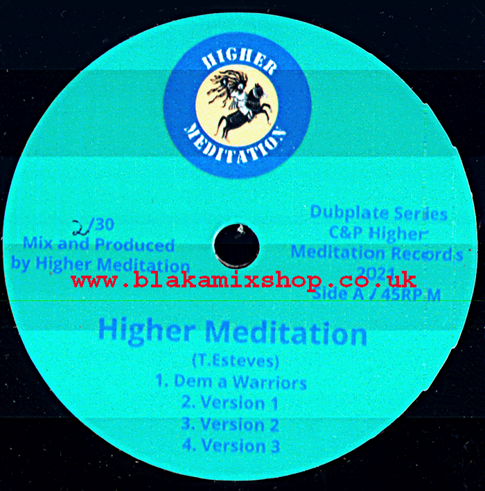 10" Dem A Warrior  [4 Mixes] HIGHER MEDITATION