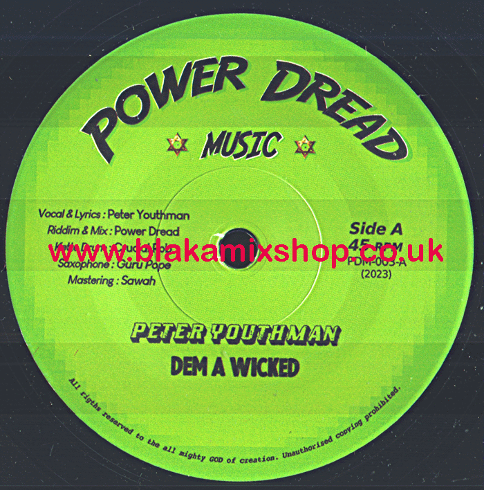 7" Dem A Wicked/Dub PETER YOUTHMAN