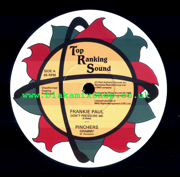 12" Don't Pressure Me/Give Me Collaterals-FRANKIE PAUL/PINCHERS/