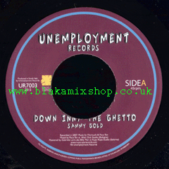 7" Down Inna The Ghetto/Version - SAMMY GOLD