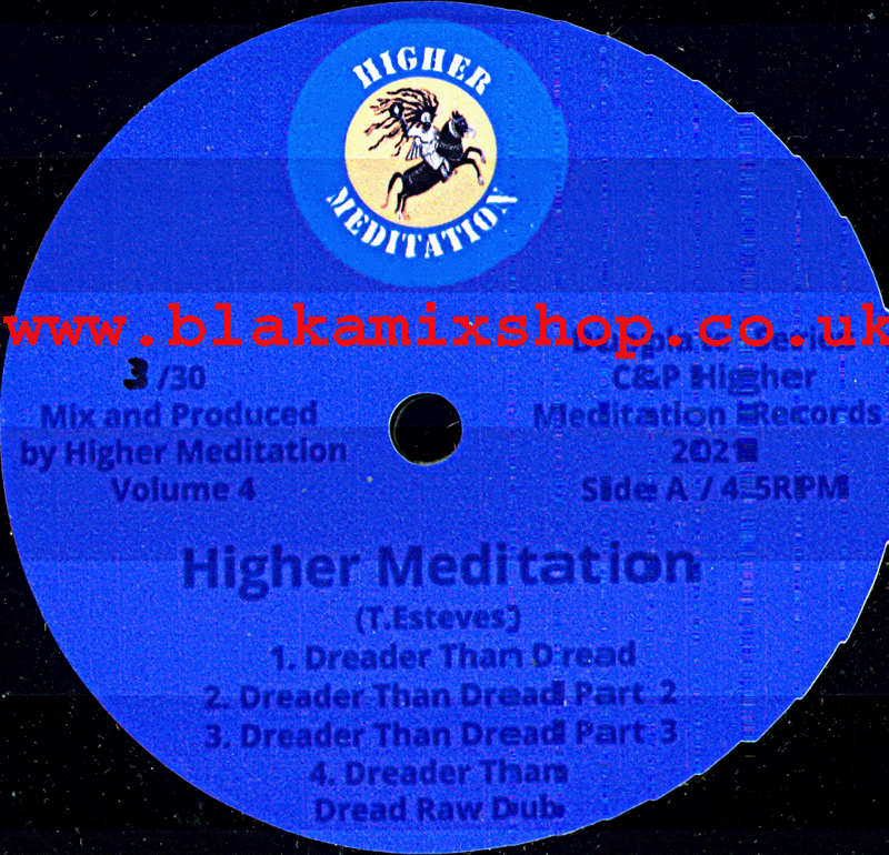 10" Dreader Than Dread [4 Mixes] HIGHER MEDITATION