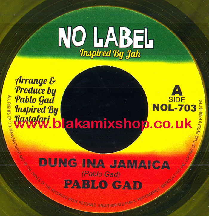 7" Dung Ina Jamaica/Dub PABLO GAD