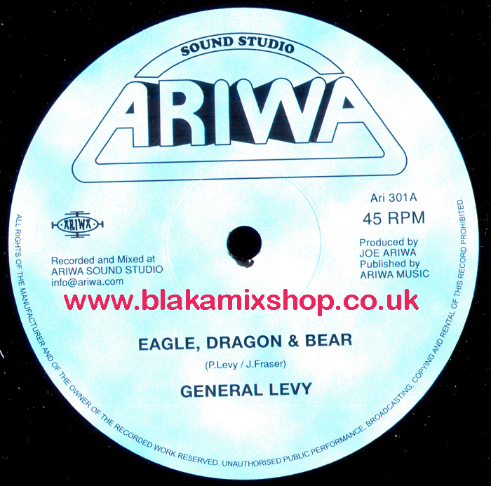 12" Eagle, Dragon & Bear/Kalamazoo Dub GENERAL LEVY/JOE ARIWA