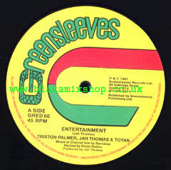 12" Entertainment/Jah Guide I - TRISTON PALMER, JAH THOMAS & TOY