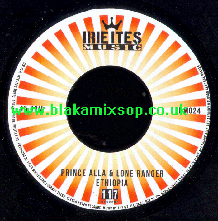 7" Ethiopia/Dub PRINCE ALLA & LONE RANGER