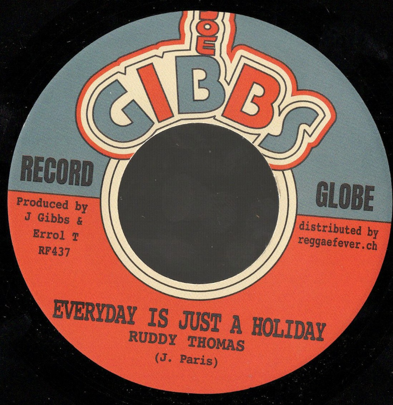 7" Everyday Is Just A Holiday/Holiday Style RUDDY THOMAS/JOE G
