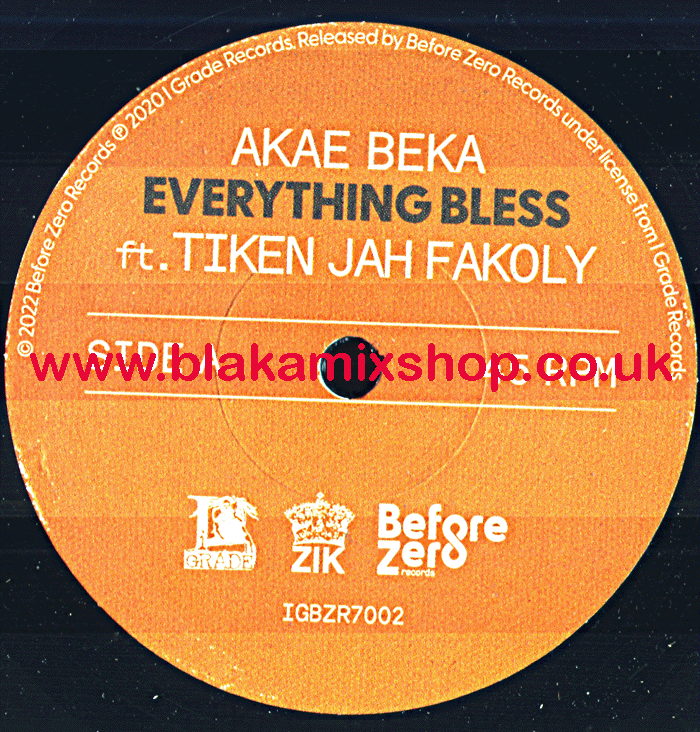 7" Everything Bless/Dub AKAE BEKA ft. TIKEN JAH FAKOLY