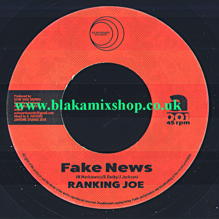 7" Fake News/Dub RANKING JOE