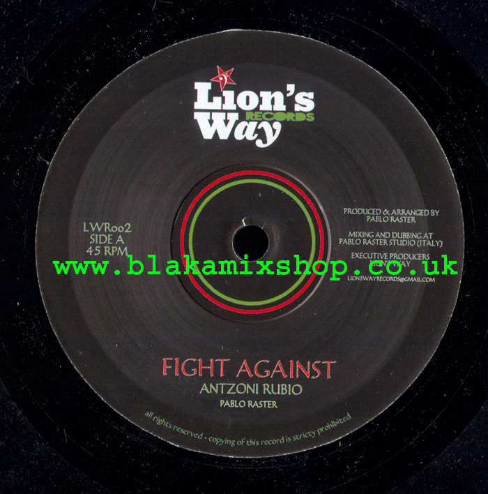 7" Fight Against/Dub ANTZONI RUIO