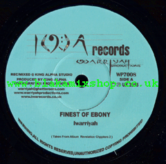 7" Finest Of Ebony/Version IWARRIYAH