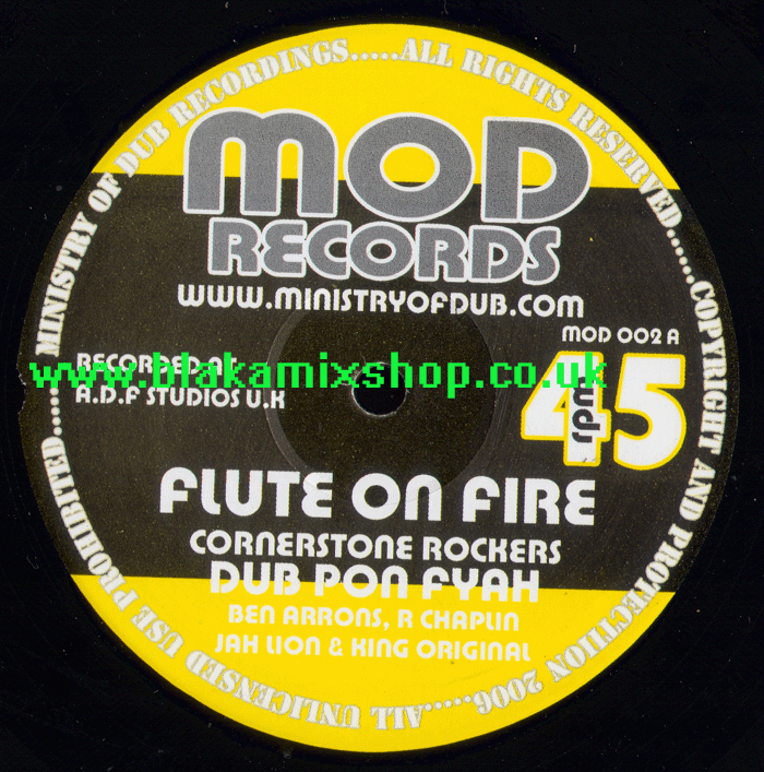 10" Flute On Fire/Spirits Dance CORNER STONE ROCKERS/APOCALYPS